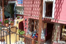 haus,rosa,schatten