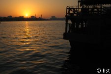 sonnenuntergang,dubai creek